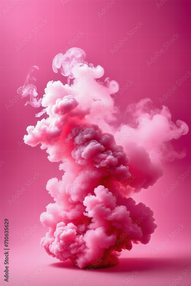Pink smoke on pink backdrop Pink smoke on pink backdrop