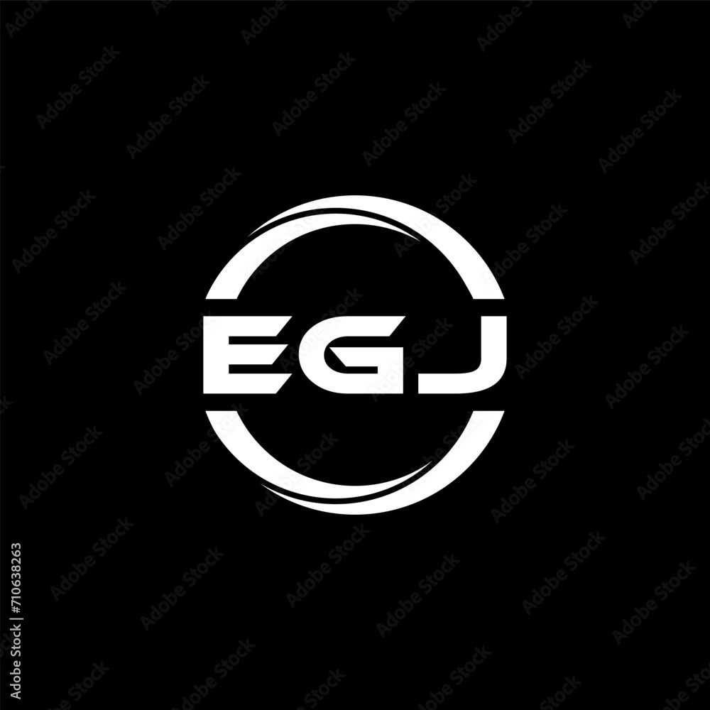 EGJ letter logo design with black background in illustrator, cube logo, vector logo, modern alphabet font overlap style. calligraphy designs for logo, Poster, Invitation, etc. EGJ letter logo design with black background in illustrator, cube logo, vector logo, modern alphabet font overlap style. calligraphy designs for logo, Poster, Invitation, etc.