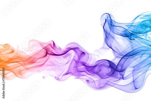 Colored smokes captured in the air. Suitable for various creative projects