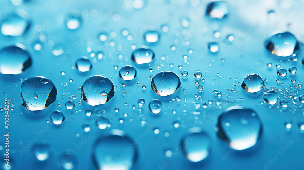 Dancing Raindrops on a Clear, Blue Surface: A Refreshing and Calm Water Symphony Dancing Raindrops on a Clear, Blue Surface: A Refreshing and Calm Water Symphony