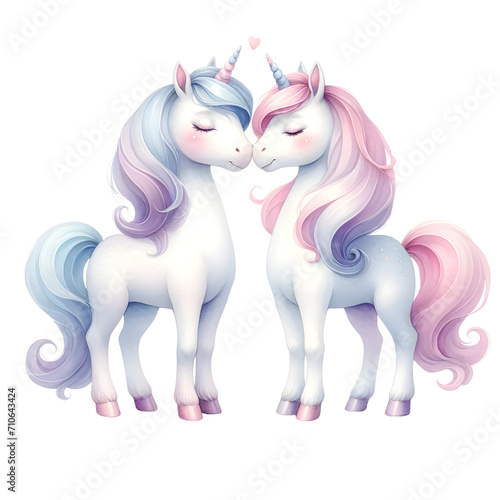 Unicorn couple on Valentine’s Day