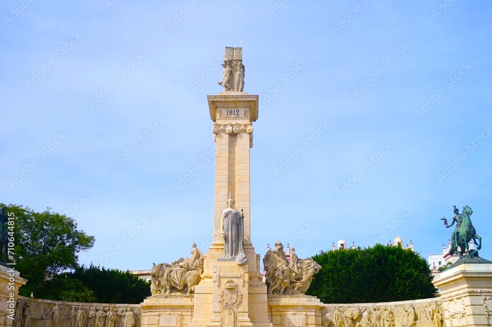 Monumento a la Constitución de 1812 in Cádiz, Andalusia, Spain Monumento a la Constitución de 1812 in Cádiz, Andalusia, Spain