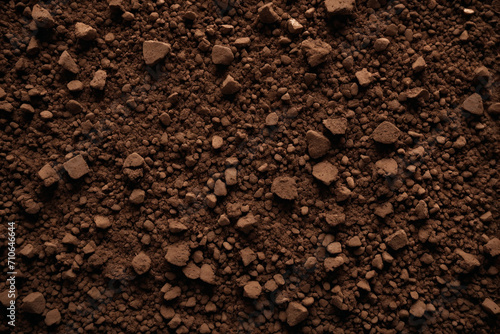 Soil texture, low light, top view