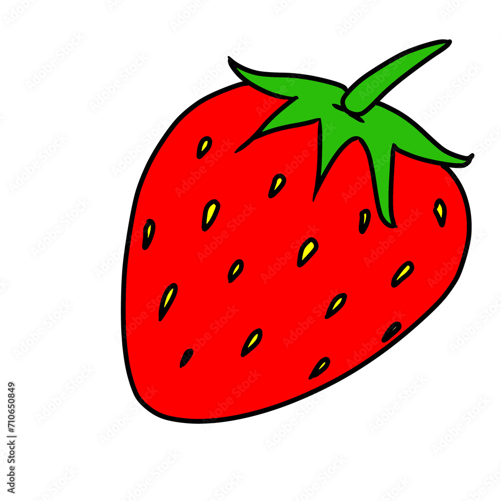 Obraz premium strawberry isolated on white background