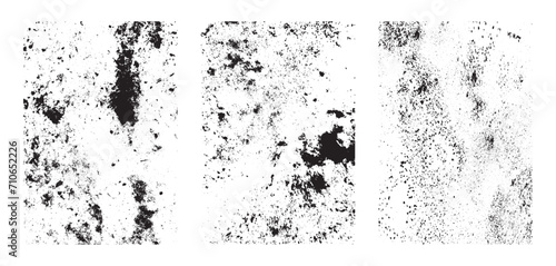 Wallpaper Mural Grunge texture effect set. Distressed overlay rough textured. Abstract vintage monochrome. Black isolated on white background. Graphic design halftone style concept for banner, flyer, etc Torontodigital.ca