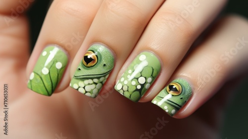 Hybrid Manicure, colorful nails