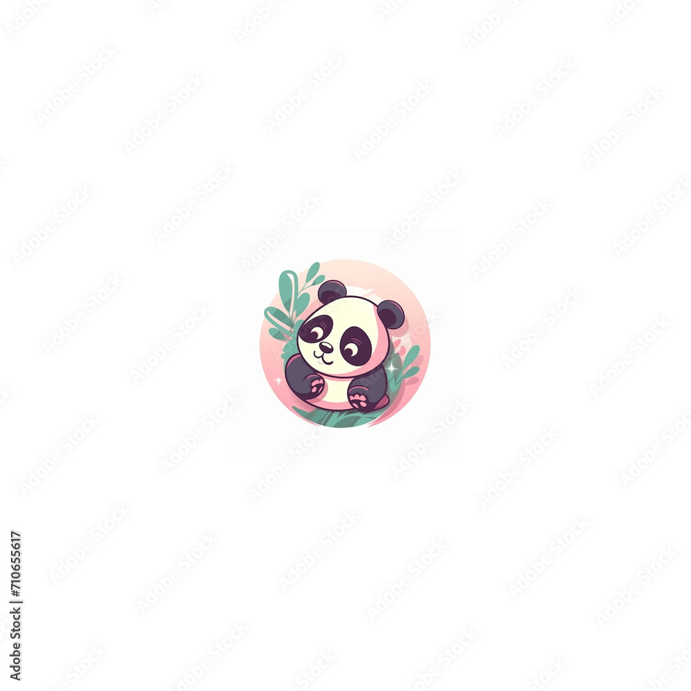 cute panda design logo cute panda design logo