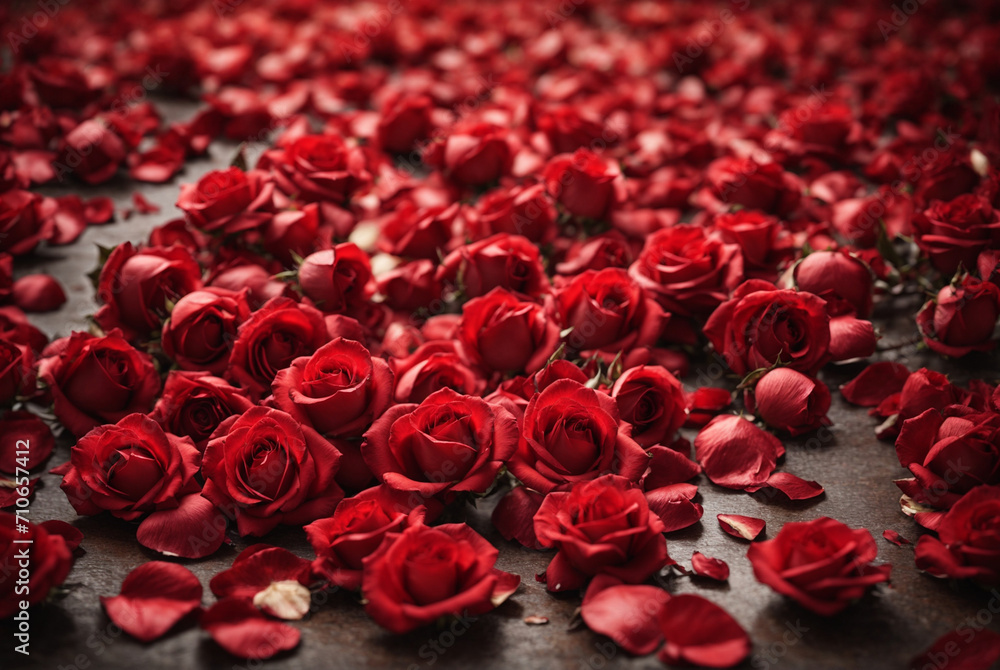 Red roses background. Top View. Valentines day, love, romance concept. Red roses background. Top View. Valentines day, love, romance concept.