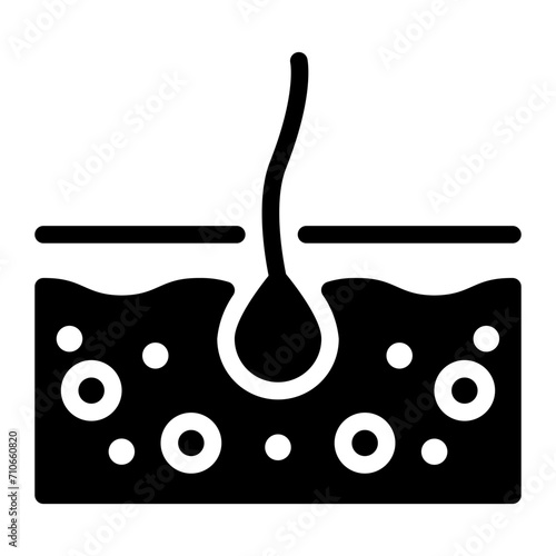 epidermis glyph icon