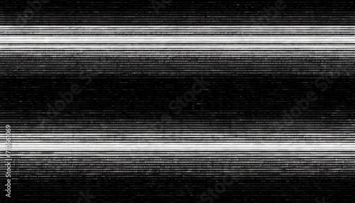 seamless black and white retro vhs scanlines or tv signal static noise pattern tileable vintage grunge analog television screen or video game pixel glitch damage dystopiacore background texture 