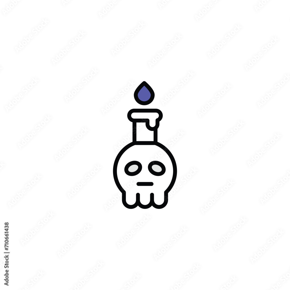Skull icon design with white background stock illustration Skull icon design with white background stock illustration