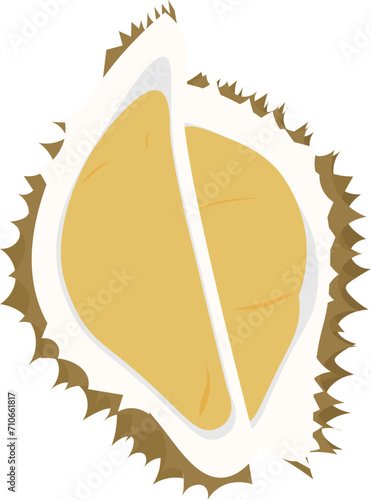 open durian kane, setengah durian kane photo