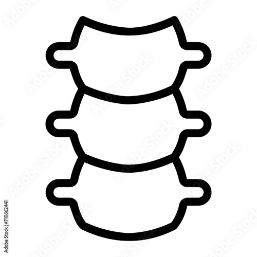 trachea line icon