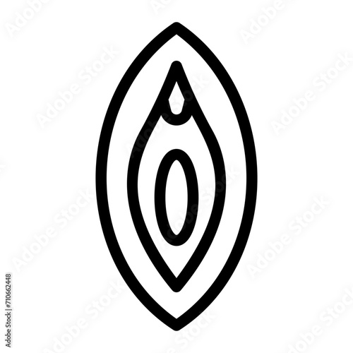 vagina line icon