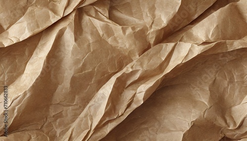 seamless crumpled brown grocery bag butcher or kraft packing paper background texture wrinkled card stock closeup pattern moving day postal shipping or arts and crafts backdrop 3d rendering 