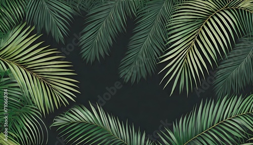 exotic tropical pattren tropical palm leaves dark background hand drawing 3d illustration dark tropical leaves wallpaper great for fabric wallpaper paper design illustration