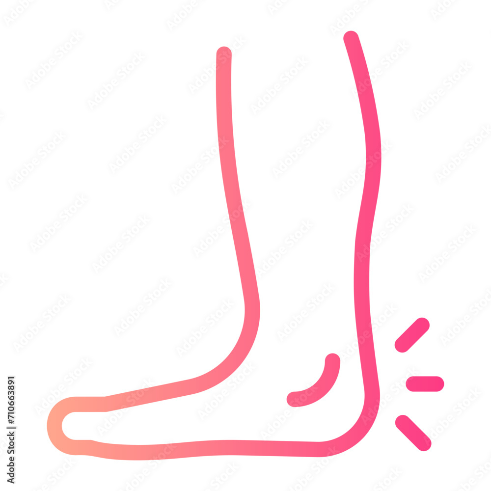 ankle gradient icon ankle gradient icon