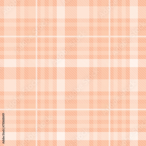 Seamless tartan plaid pattern in Peach tone