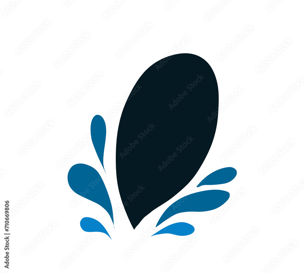 Icon logo blue abstract festival 