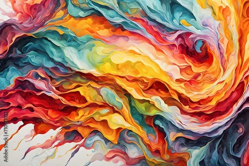 Masterpiece Bursting With Vibrant Vivid Chroma Colors (JPG 300Dpi 10800x7200)