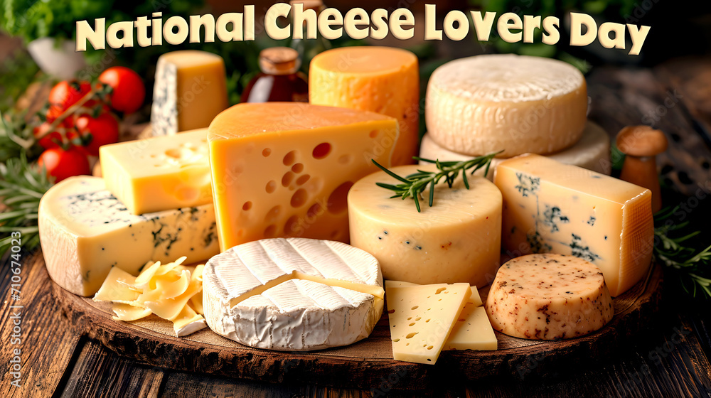 National cheese lover's day - january 20. Ai generated.