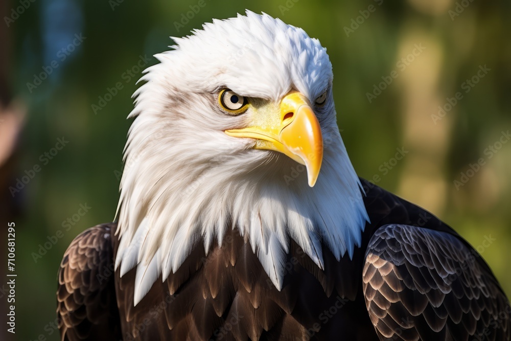 Majestic Bald Eagle Portrait in Natural Habitat Majestic Bald Eagle Portrait in Natural Habitat