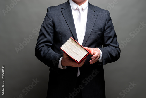 german lawyer with a book photo
