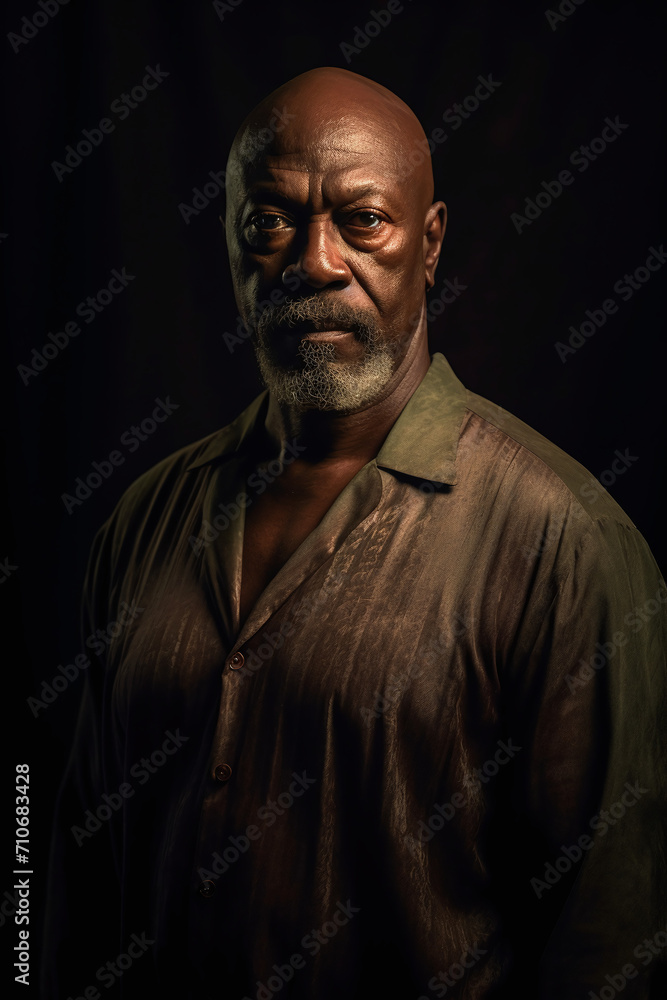 Obraz premium dark, face, black, person, fashion, handsome, guy, expression, people, men, old, hair, woman, boy, head, style, model, serious, cool, beauty, shadow, looking