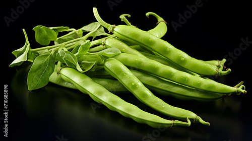 a group of green beans