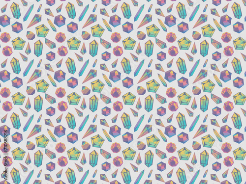 宝石パターンの背景_02_AI生成画像,Generative AI