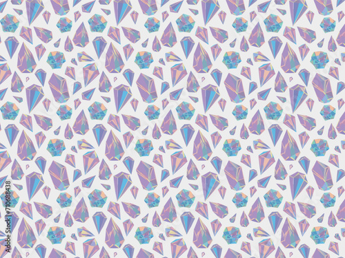 宝石パターンの背景_03_AI生成画像,Generative AI