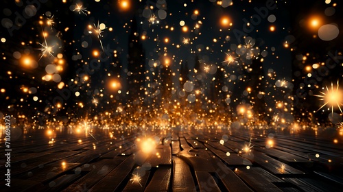 Celebratory Radiance: Fireworks and Sparkle Lights - Transparent Background © zahidcreat0r
