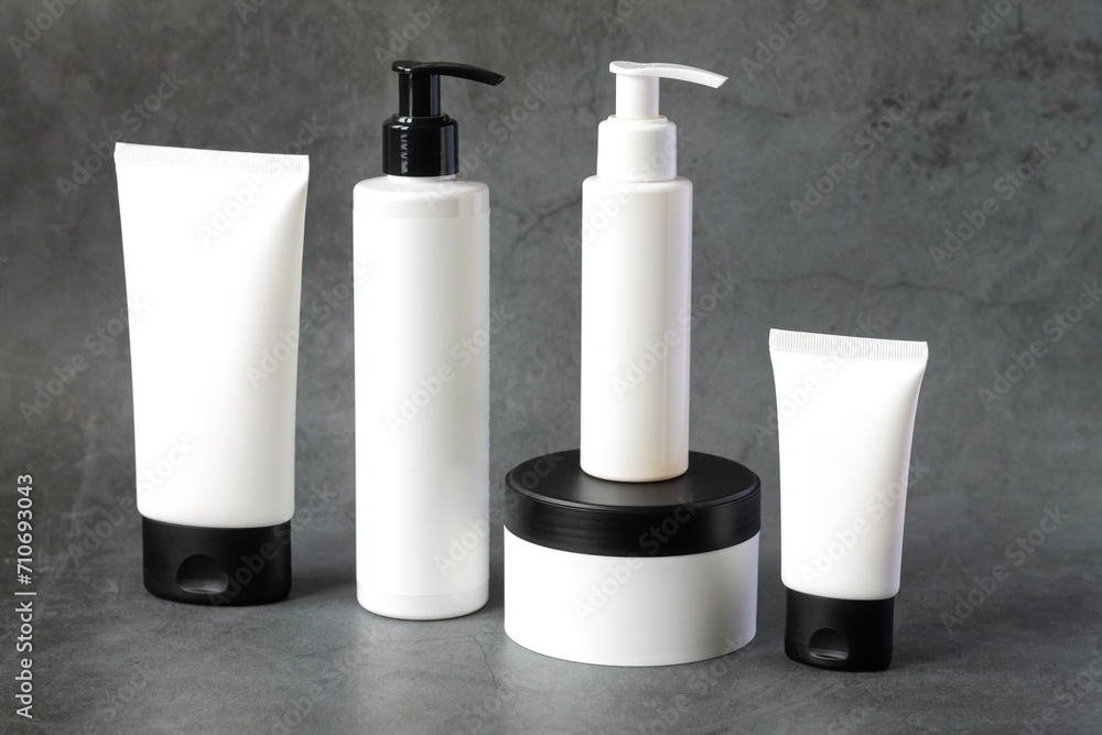 skincare beauty products mock-up bottle and tube for body care skincare beauty products mock-up bottle and tube for body care