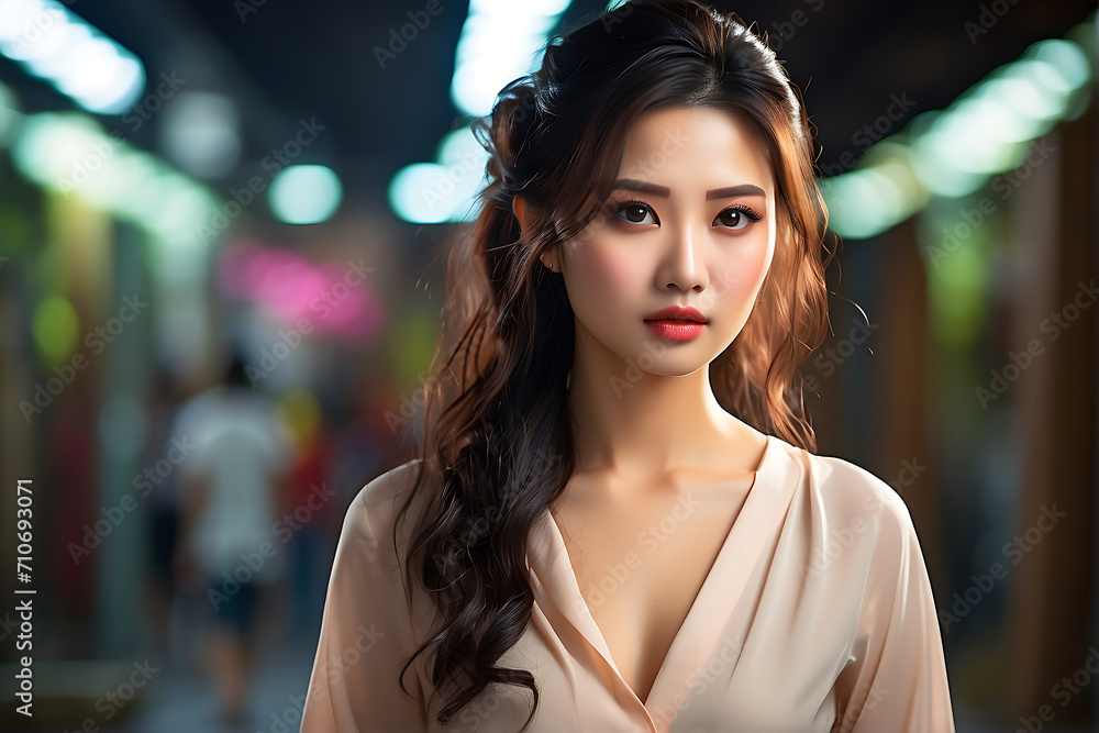 Beautiful asian woman