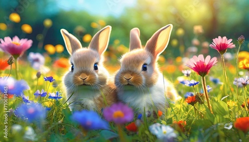 tiny bunnies adorable creatures 