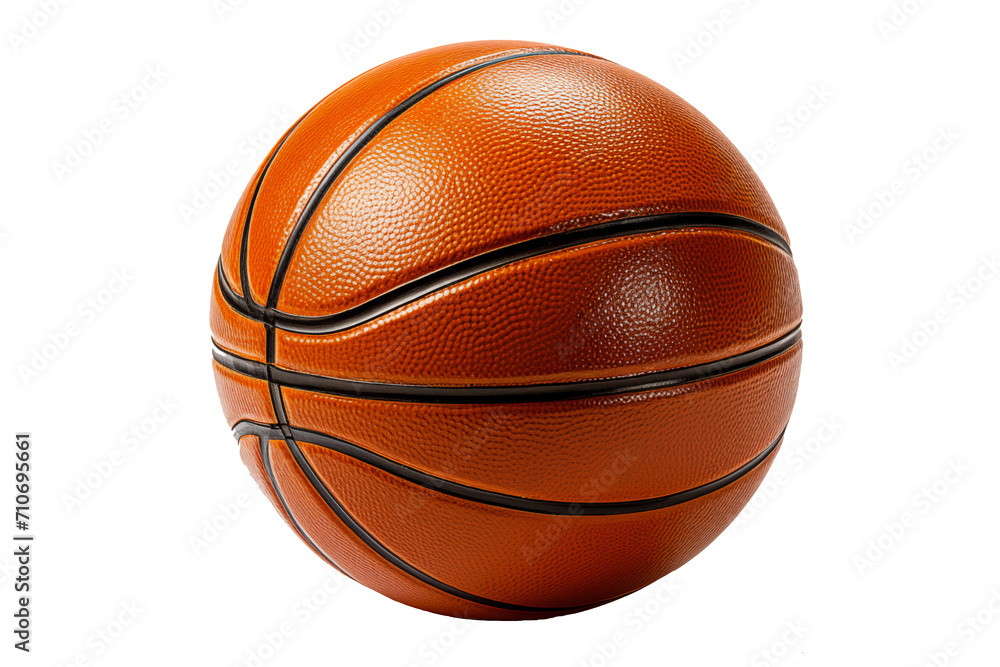 basketball ball isolated on transparent background, PNG file
