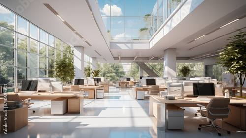 Co working environment open office background image