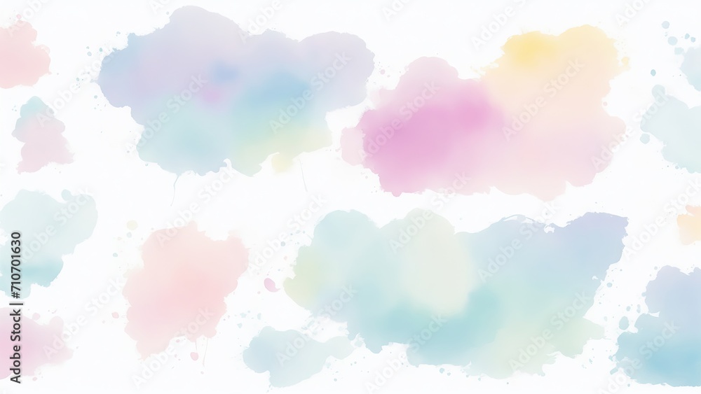 Pastel Watercolor brush stroke Clipart Background