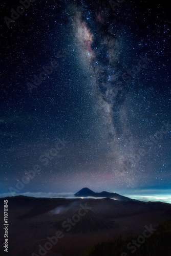 Milkyway above Mount Bromo East Java Indonesia