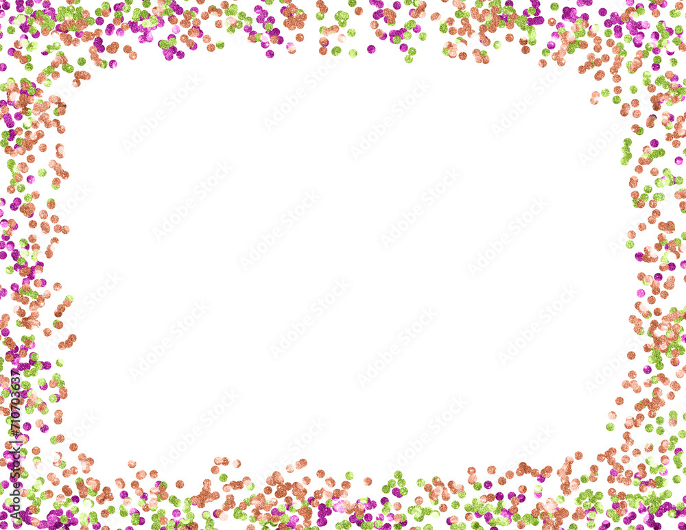 frame made of colorful flowers