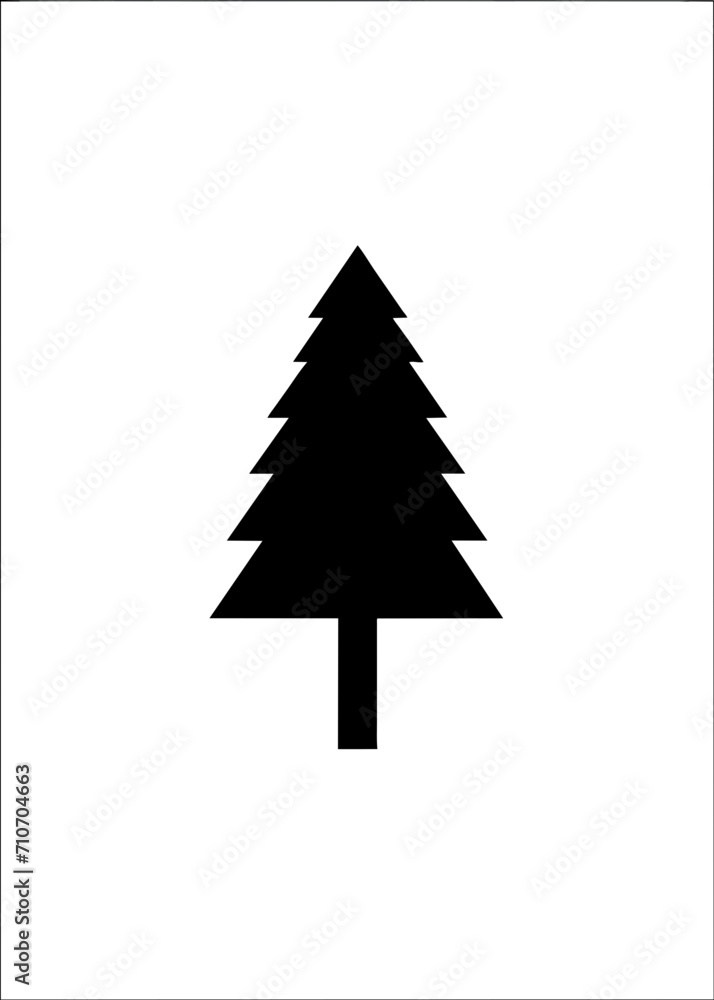 Obraz premium simple tree vector