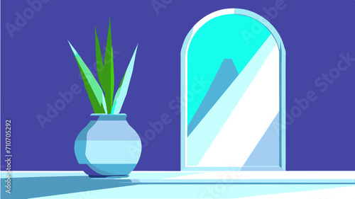 Snowflakes in free fall on a dark blue background