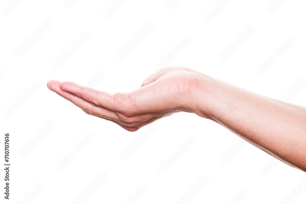 Hand open isolated on white background Hand open isolated on white background