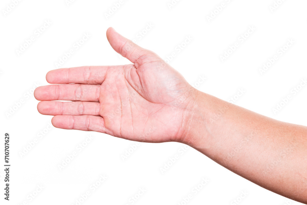Hand isolated on white background Hand isolated on white background