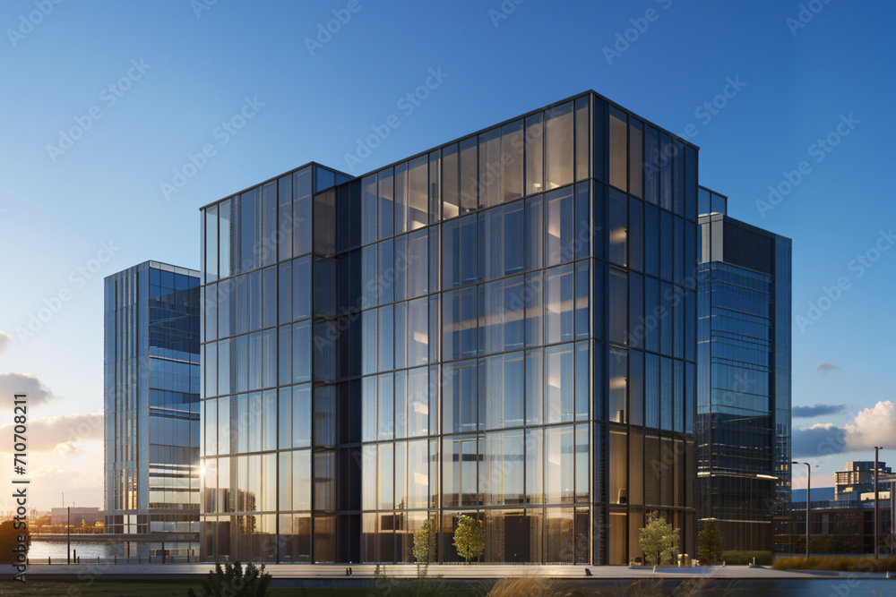 Fluidity in Form: Dynamic Modern Building. generative AI. Fluidity in Form: Dynamic Modern Building. generative AI.