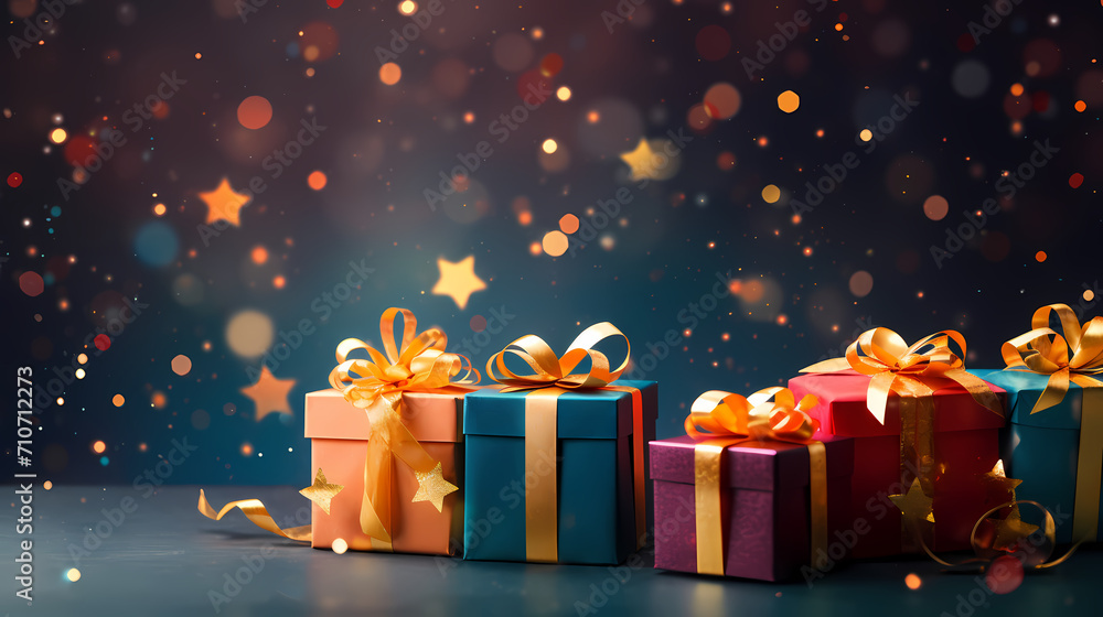 Gift box background with copy space for Christmas gifts, holiday or birthday Gift box background with copy space for Christmas gifts, holiday or birthday