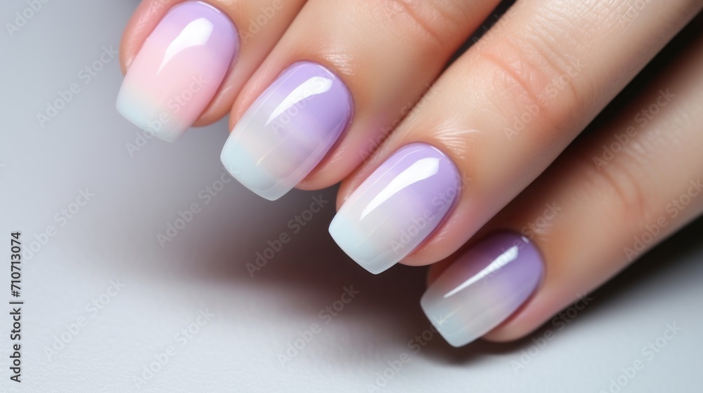 Beautiful manicure on female hands Beautiful manicure on female hands