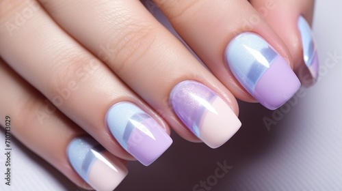 Beautiful manicure on female hands