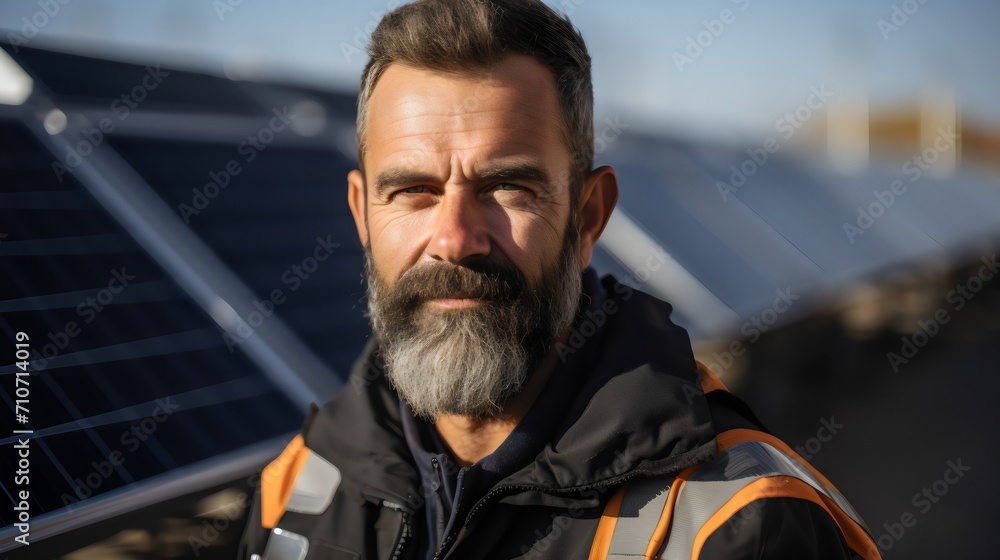 Harnessing the Sun: Portrait of a Professional Engineer Technician Harnessing the Sun: Portrait of a Professional Engineer Technician