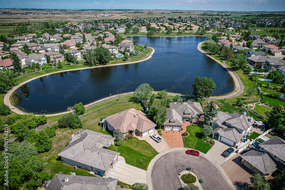 Briarwood Neighborhood Aerial View in Saskatoon Briarwood Neighborhood Aerial View in Saskatoon
